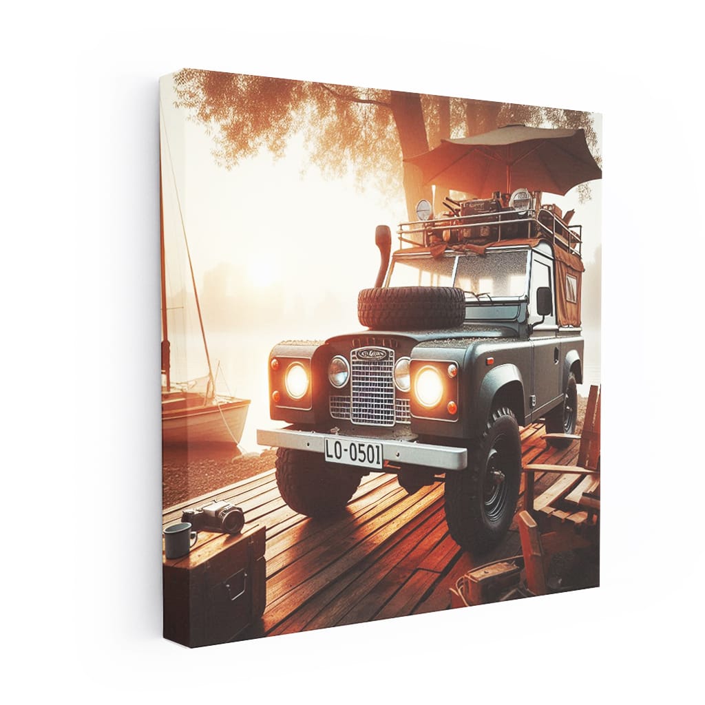 Land Rover Defender Vintage Style Wall Art