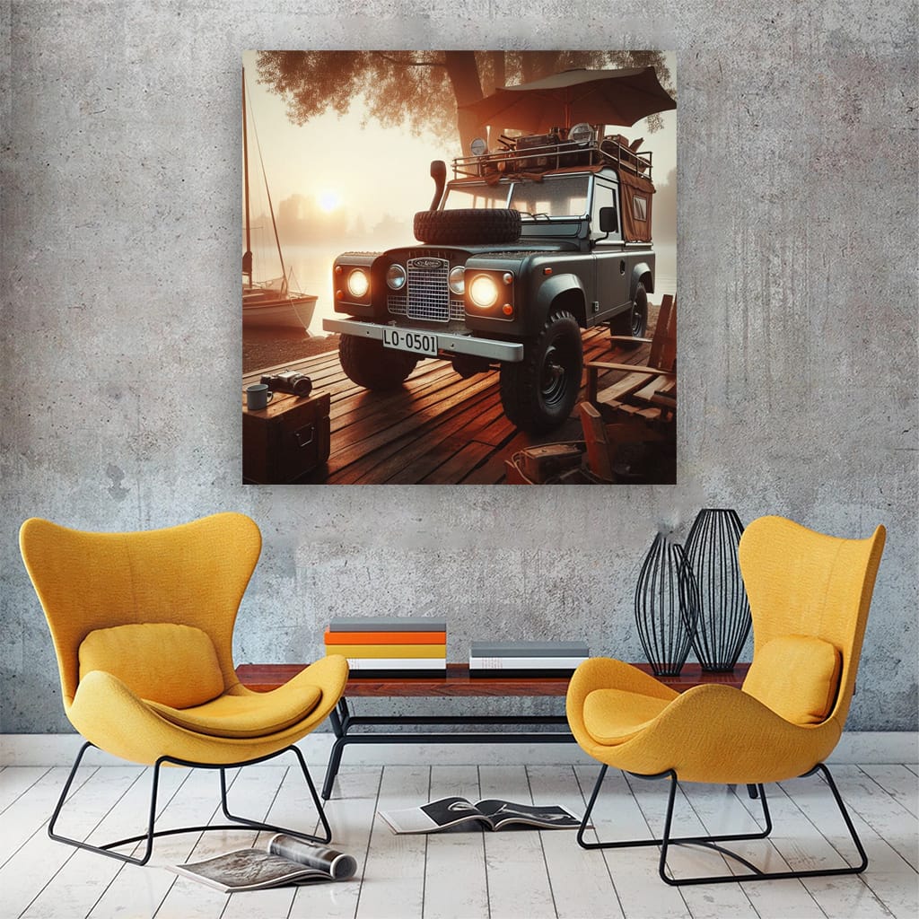 Vintage Land Rover Defender - Timeless Adventure Icon