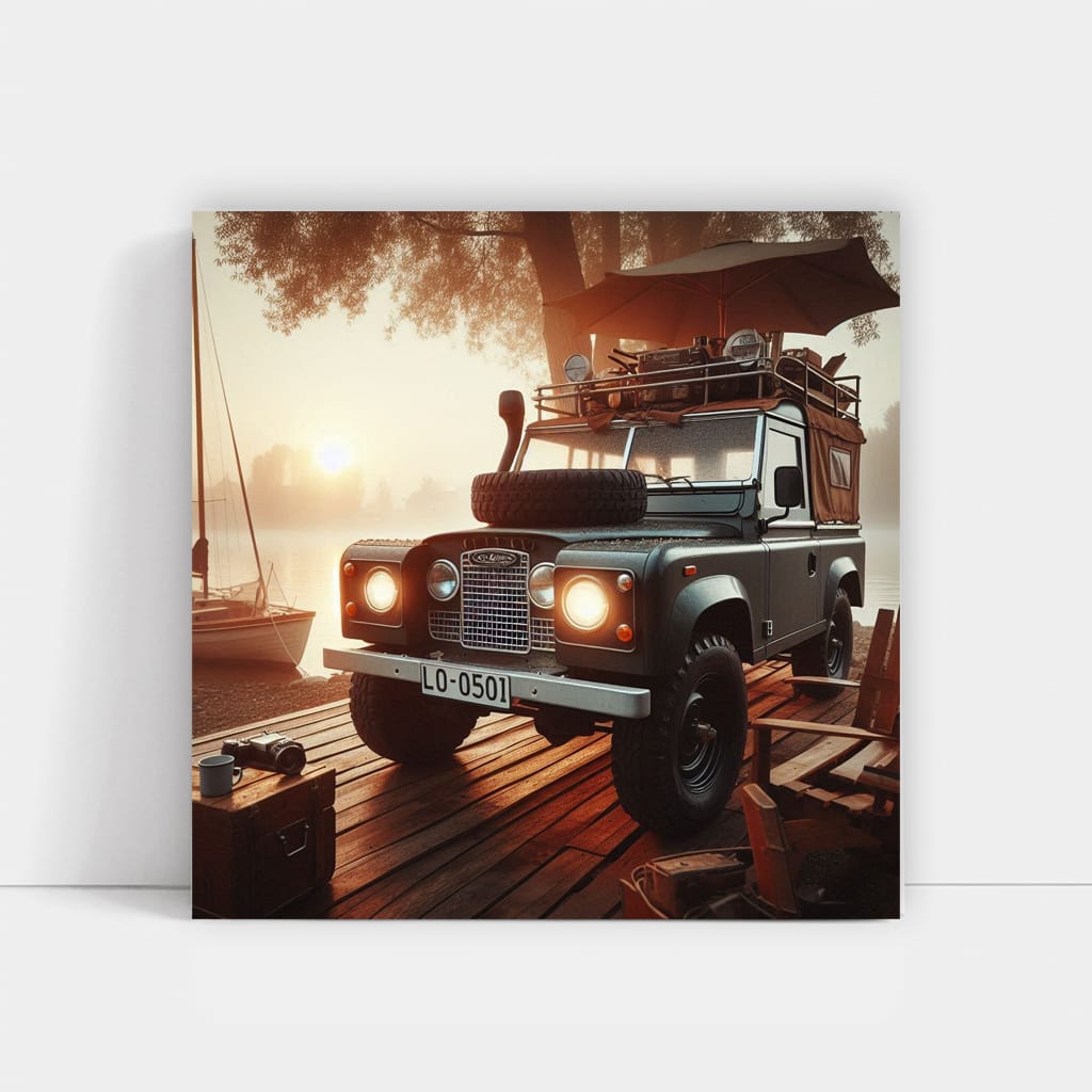 Vintage Land Rover Defender - Timeless Adventure Icon