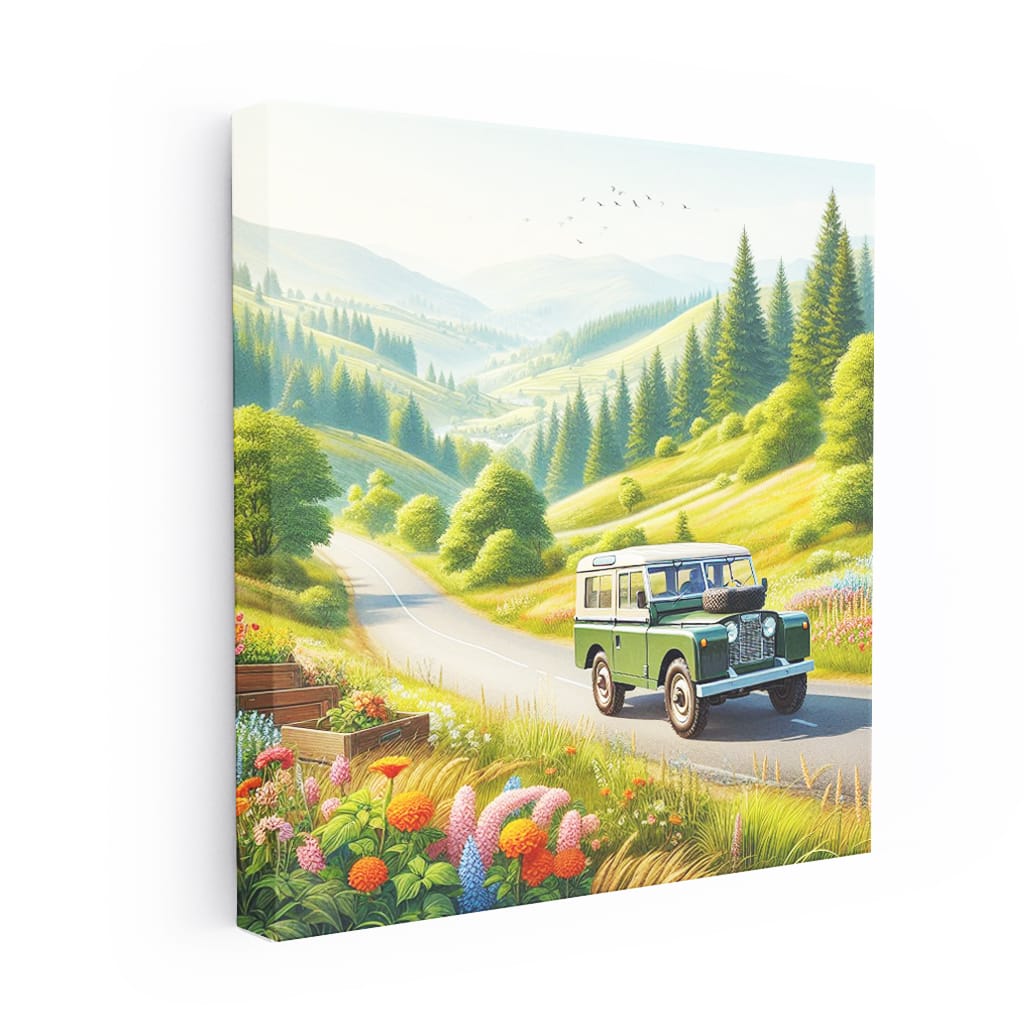 Land Rover Old Retro Ro Wall Art