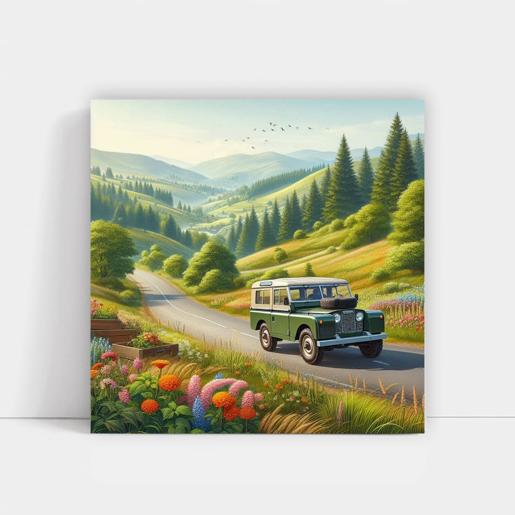 Vintage Land Rover Adventure Road - Timeless Classic