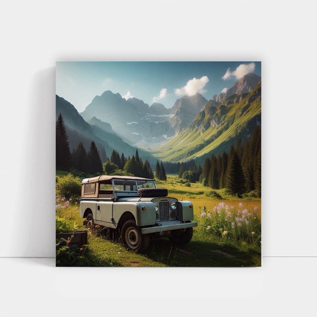 Land Rover Old Retro Valley Wall Art