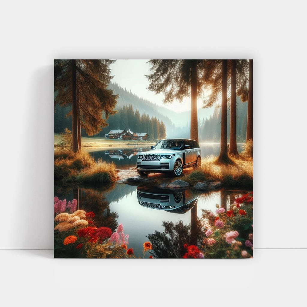 Land Rover Range Rover by Lake - Luxury and Adventure