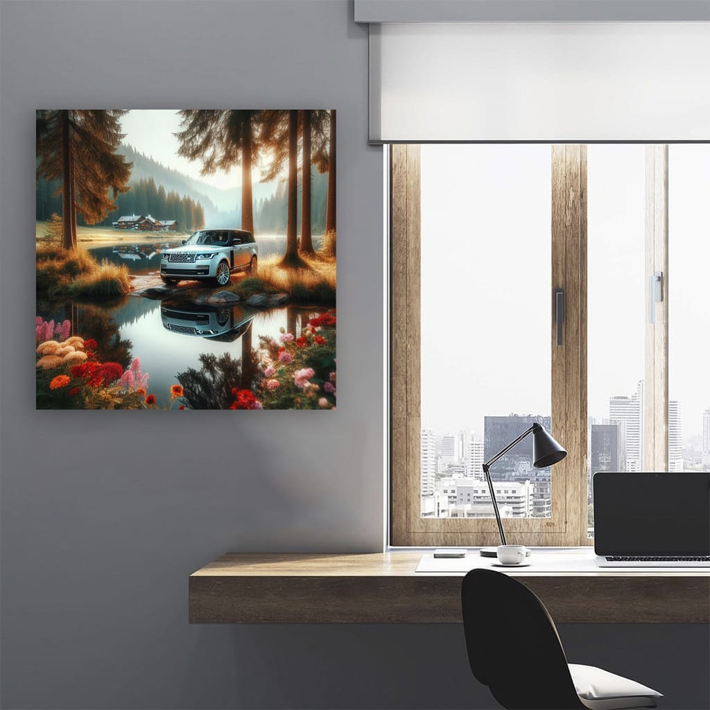 Land Rover Range Lake Wall Art