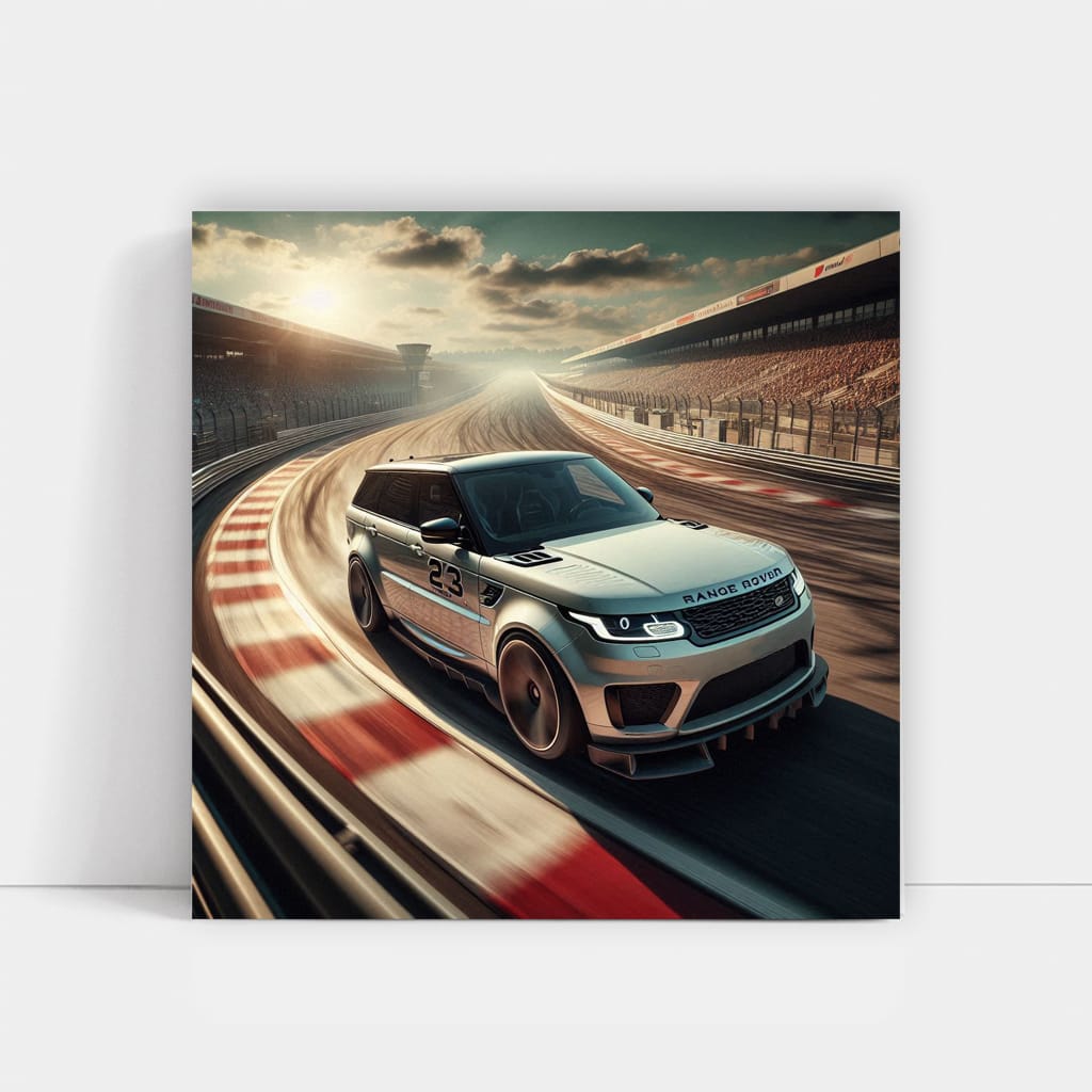 Land rover range rover sport racing ring - powerful SUV