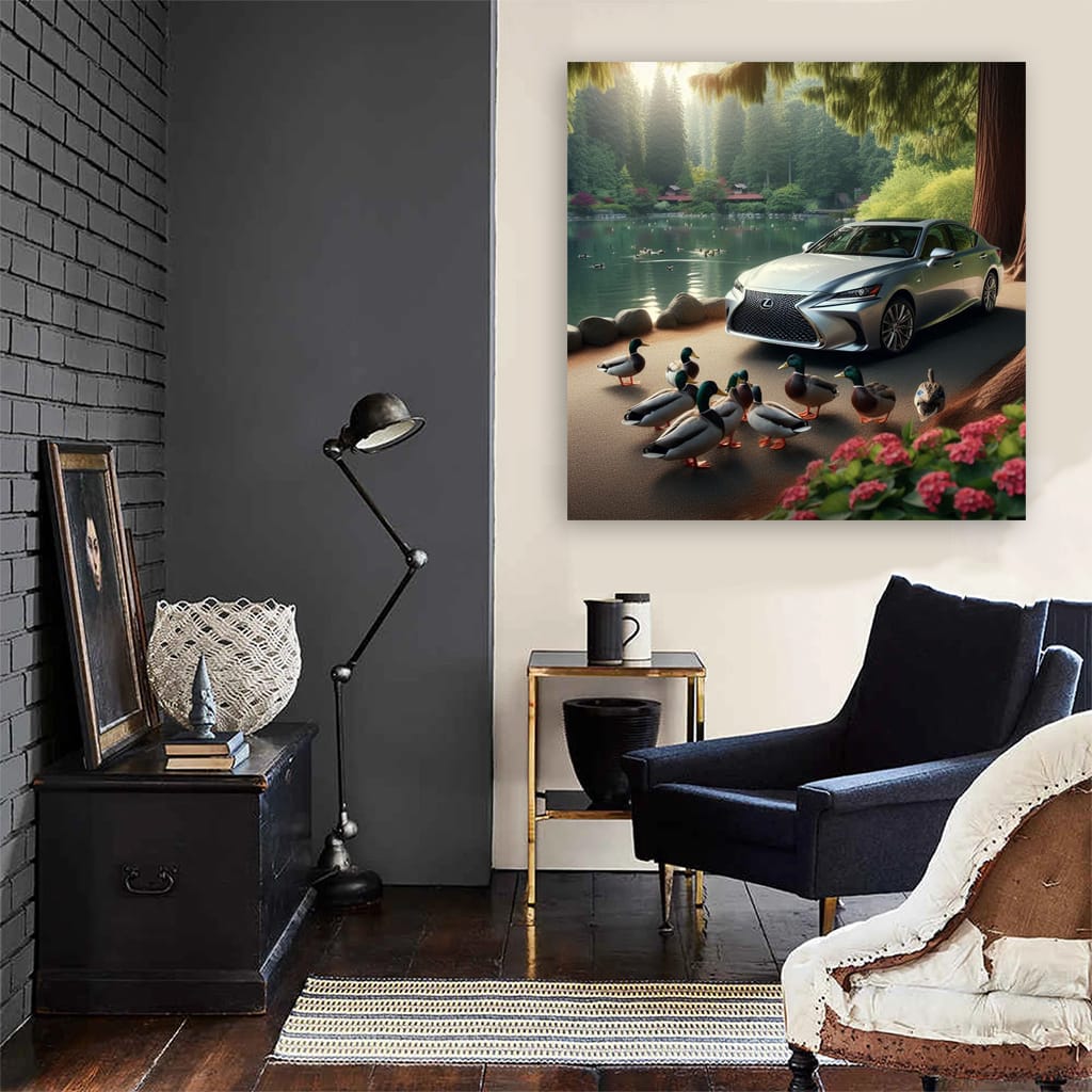 Lexus Es Lake Wall Art