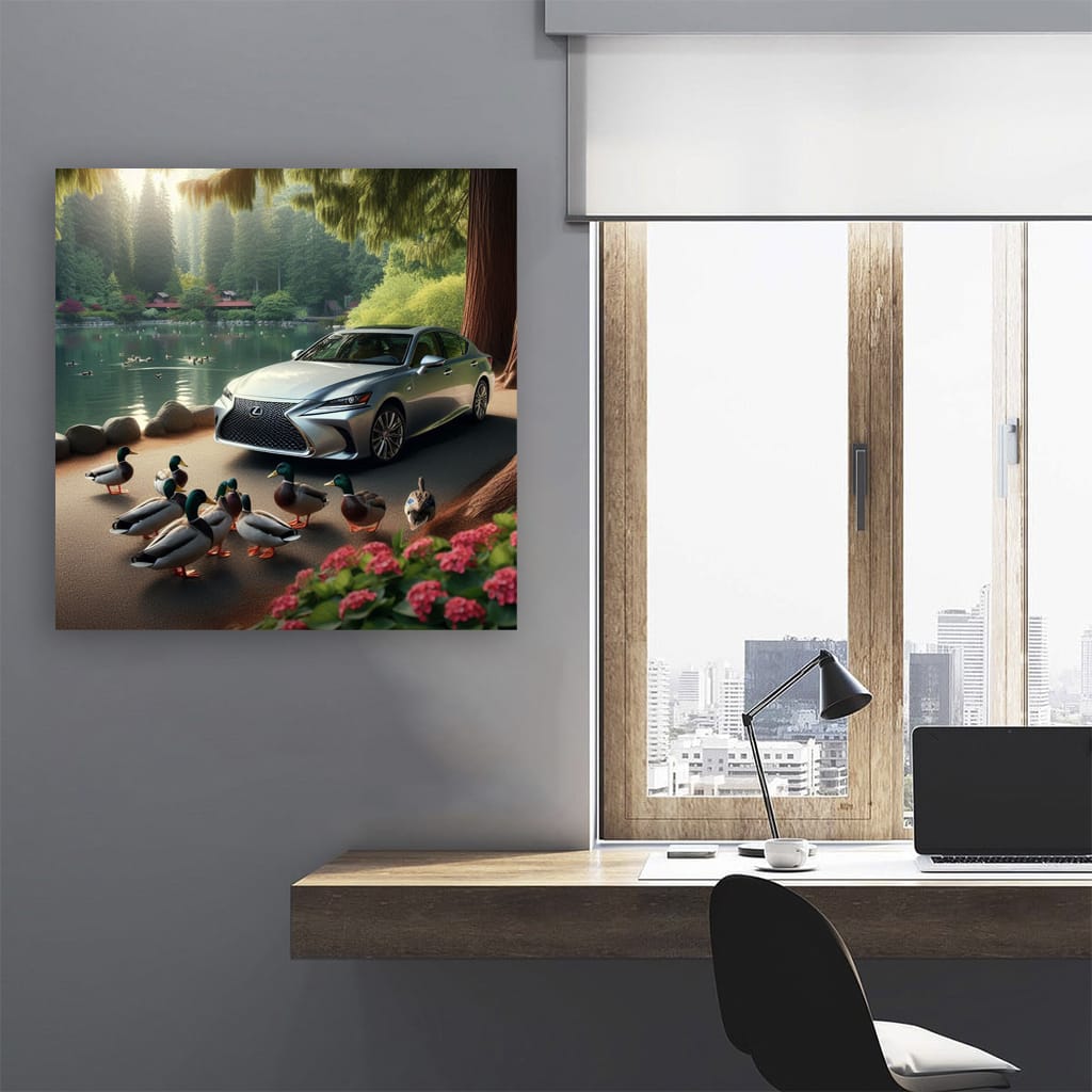 Lexus Es Lake Wall Art