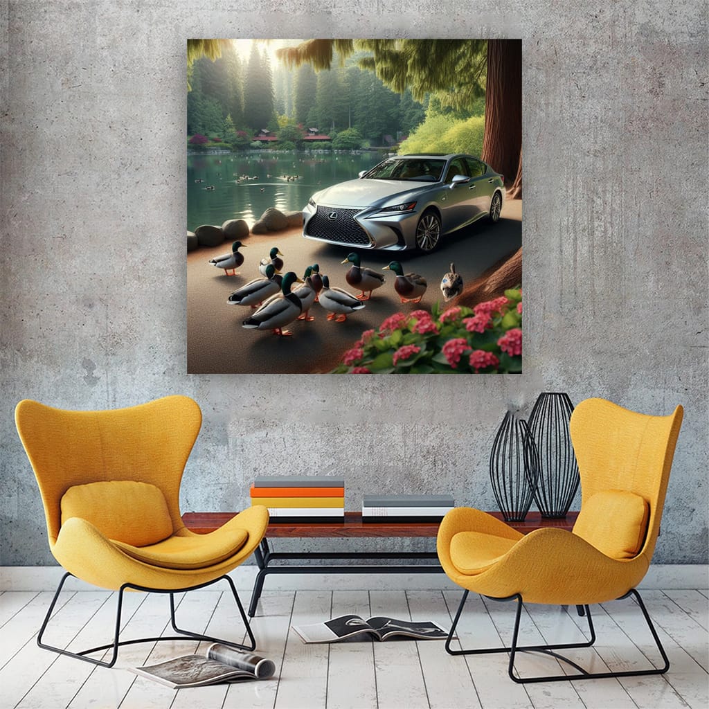 Lexus Es Lake Wall Art