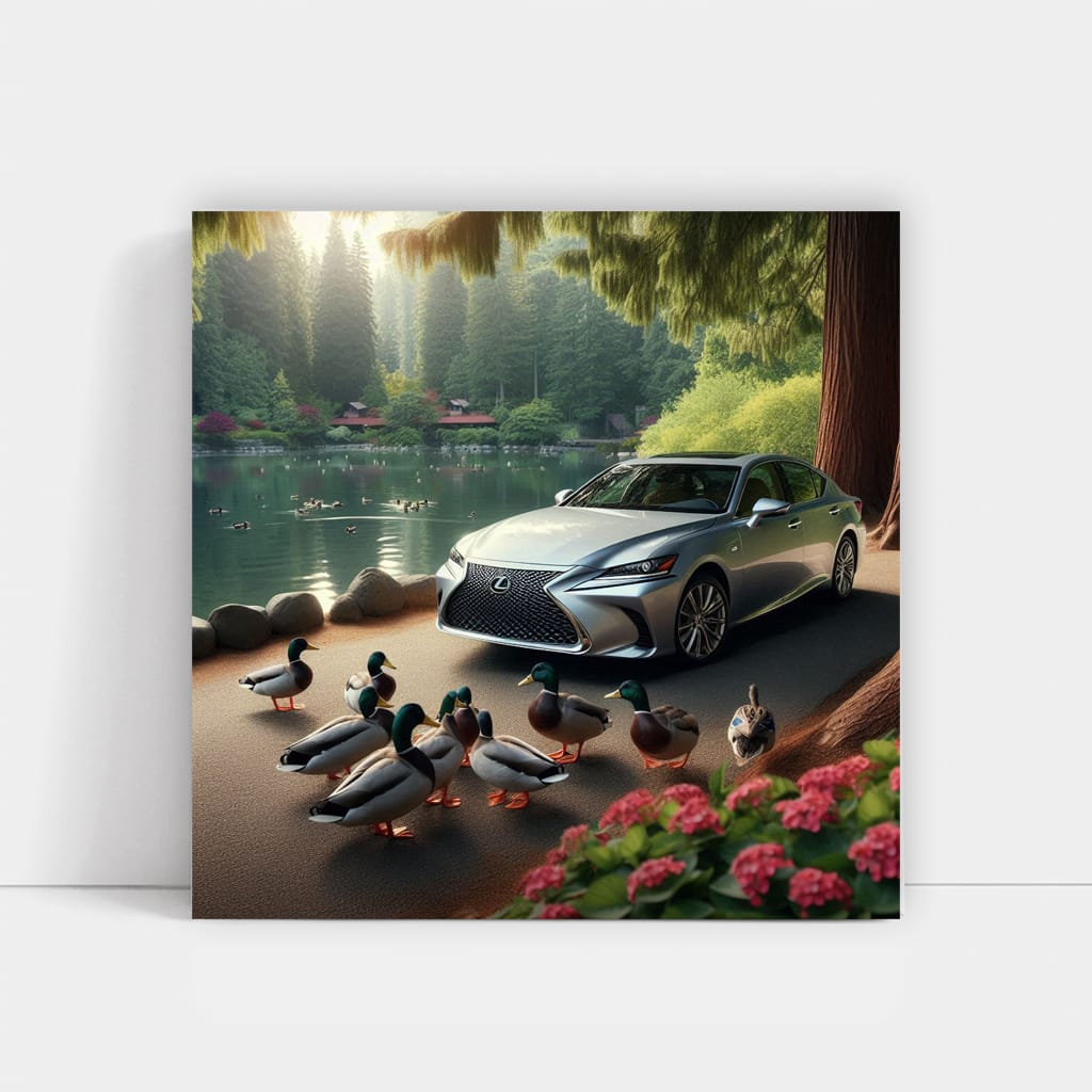 Lexus Es Lake Wall Art