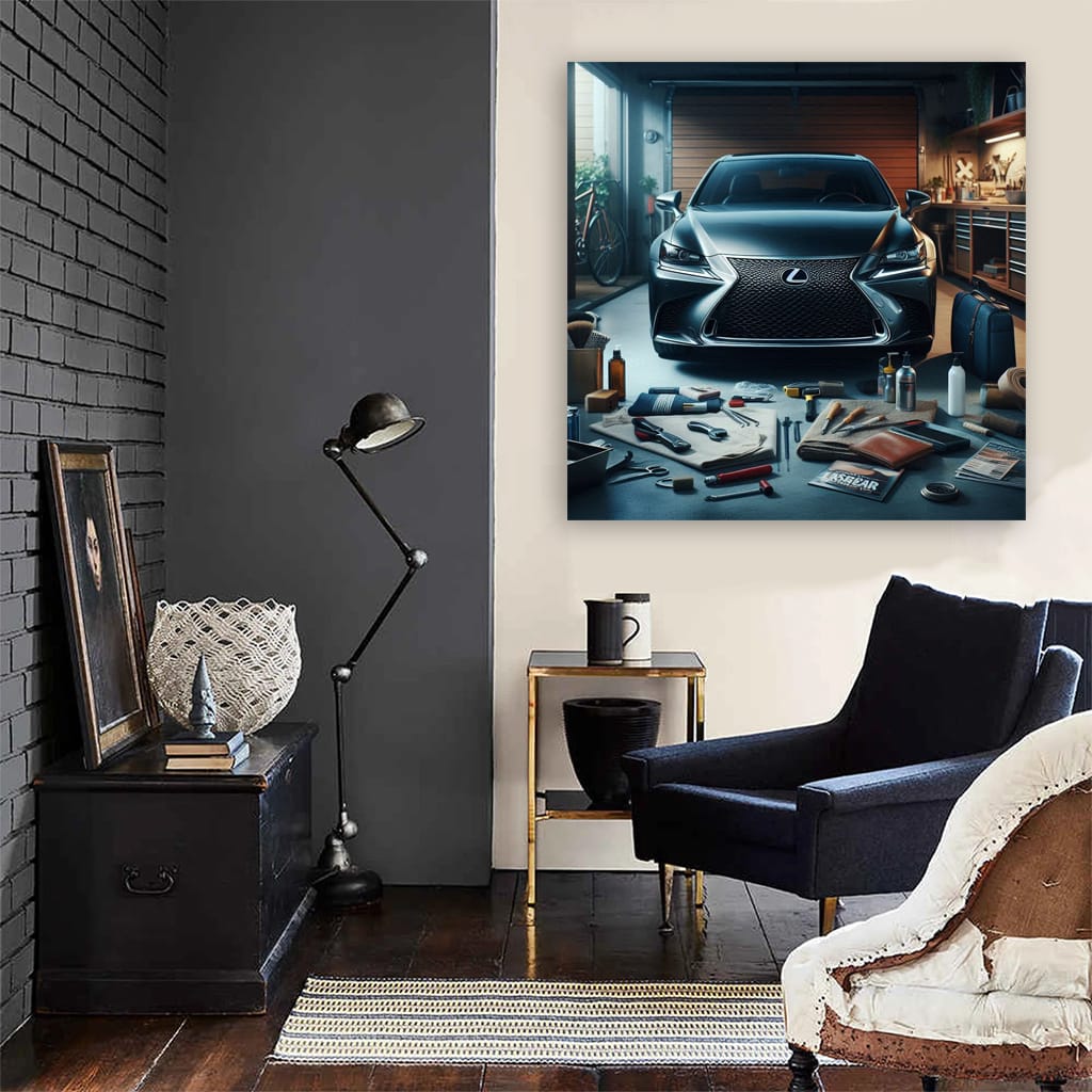Lexus GS in Garage - Luxury Meets Performance