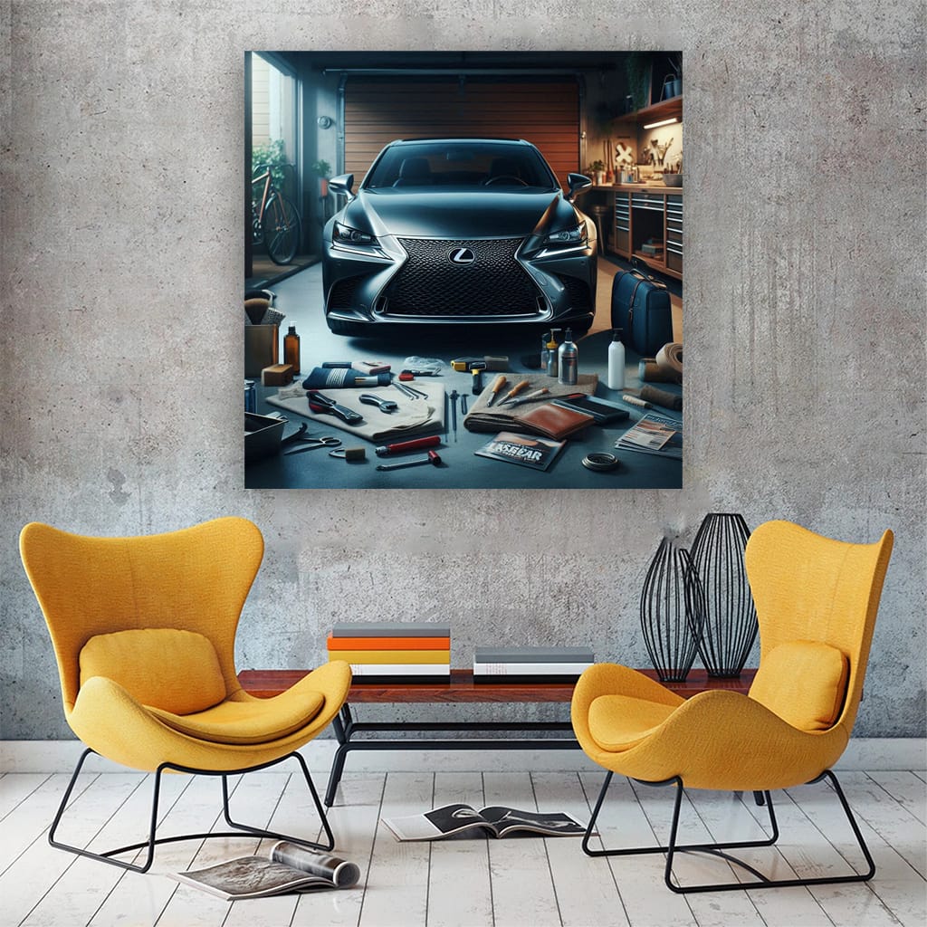 Lexus GS in Garage - Luxury Meets Performance
