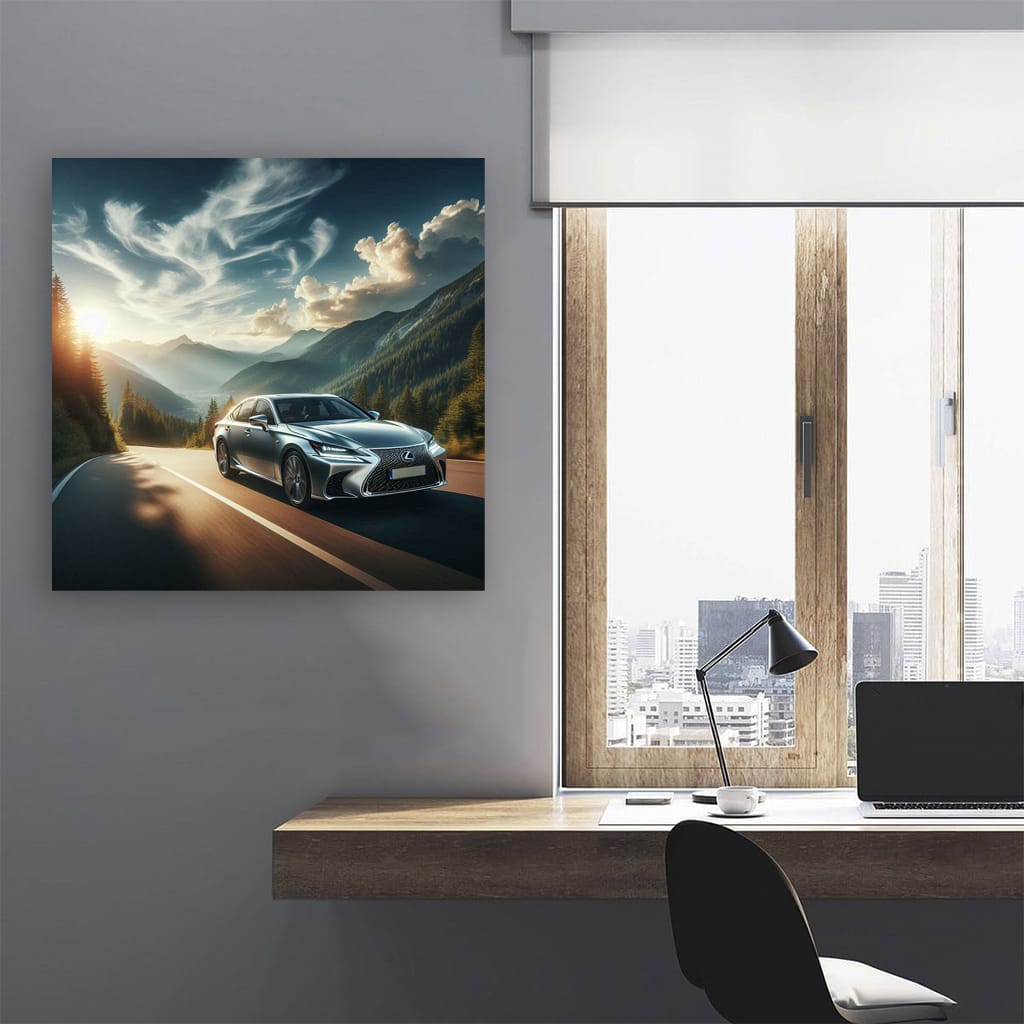 Lexus GS on Scenic Road - Experience Luxury and Performance