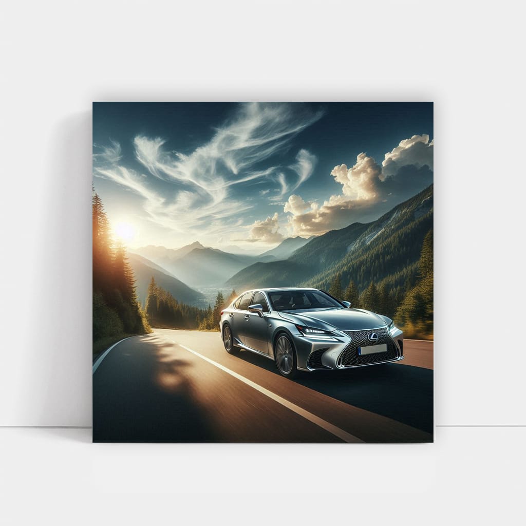 Lexus GS on Scenic Road - Experience Luxury and Performance