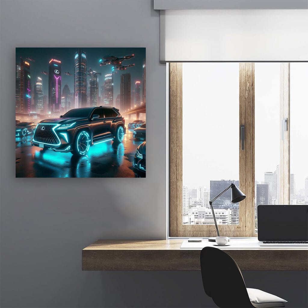 Lexus Gx Neon Wall Art