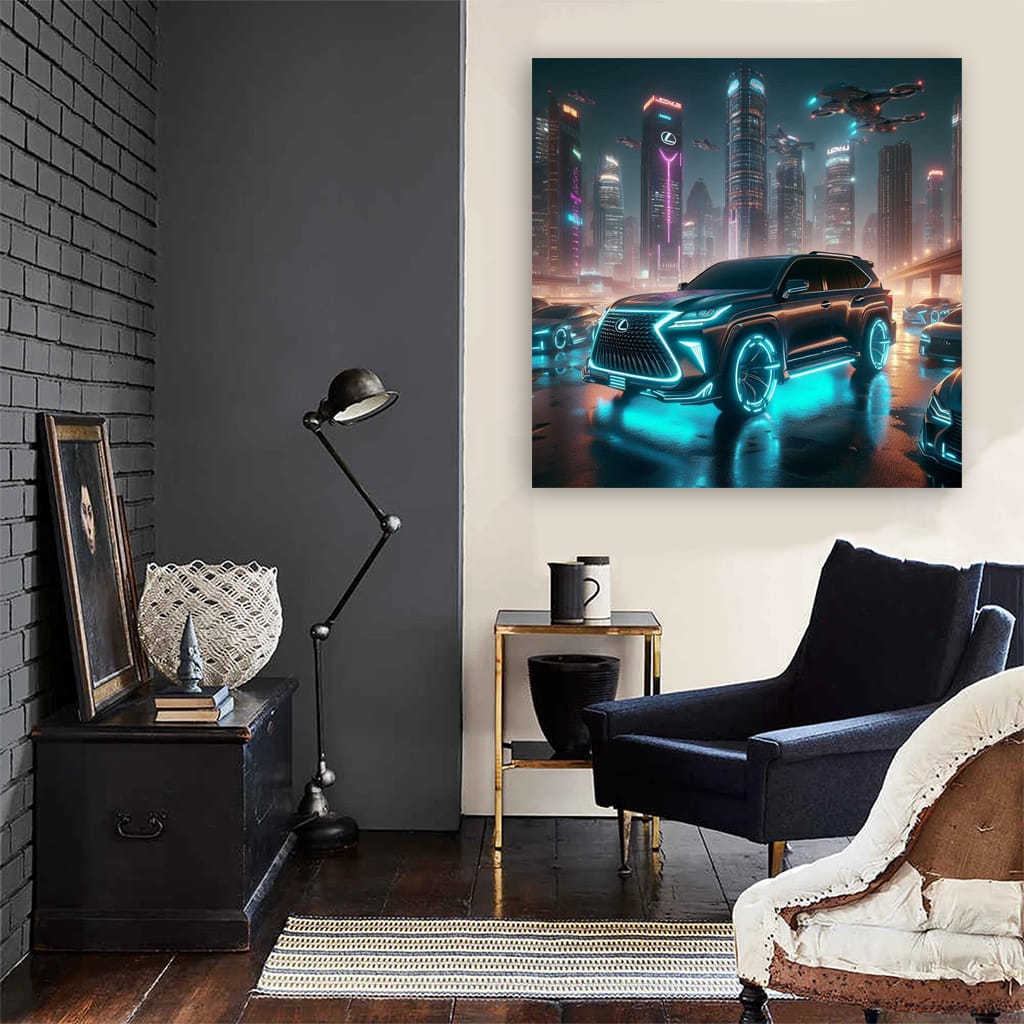 Lexus Gx Neon Wall Art