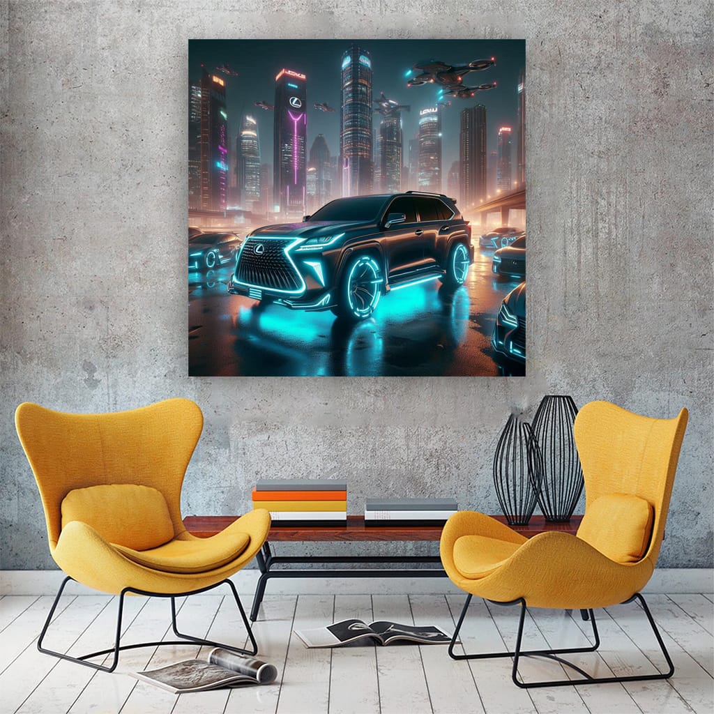 Lexus Gx Neon Wall Art