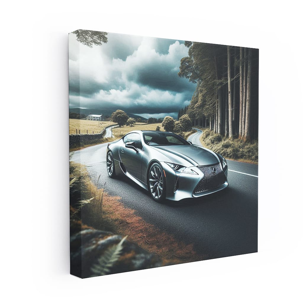 Lexus Lc Cloudy Weath Wall Art