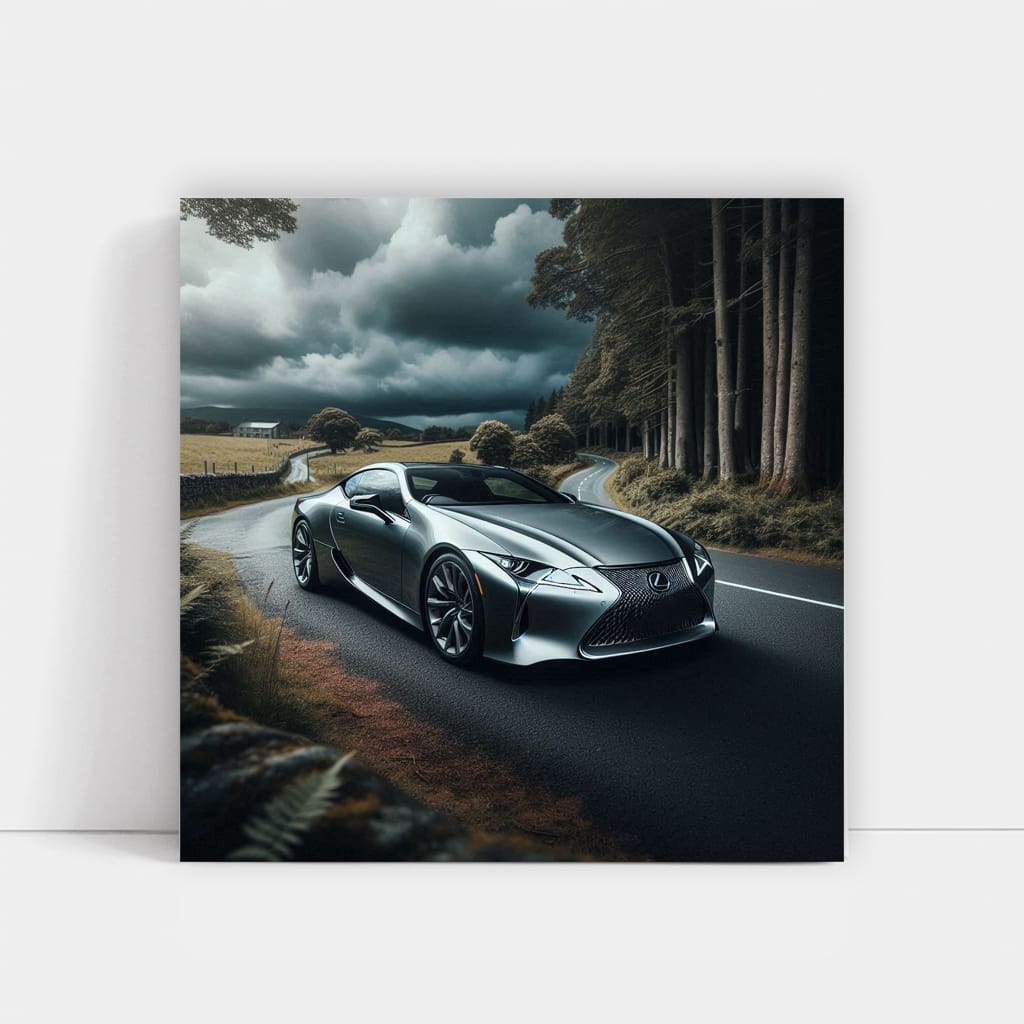 Lexus Lc Cloudy Weath Wall Art