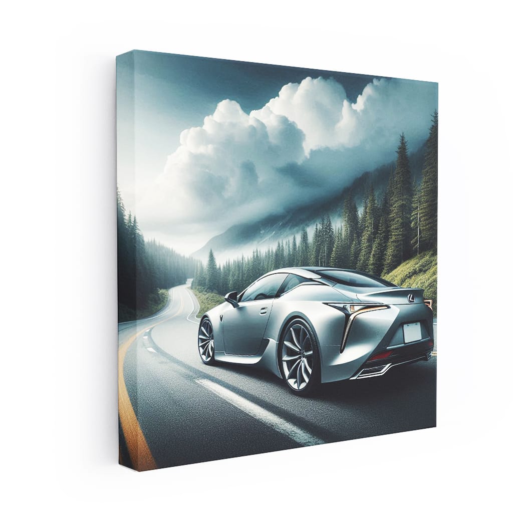 Lexus Lc Cloudy Weather Wall Art