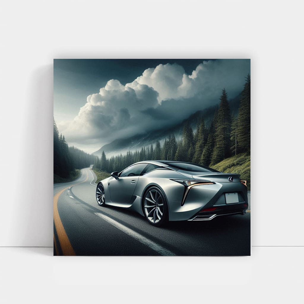 Lexus Lc Cloudy Weather Wall Art