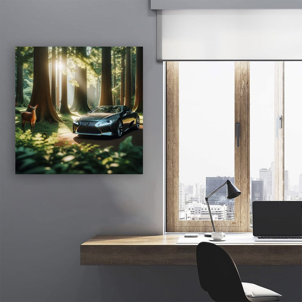 Lexus LC in Forest - Elegance Meets Performance