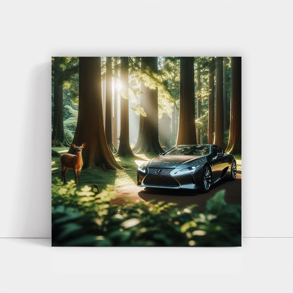Lexus LC in Forest - Elegance Meets Performance