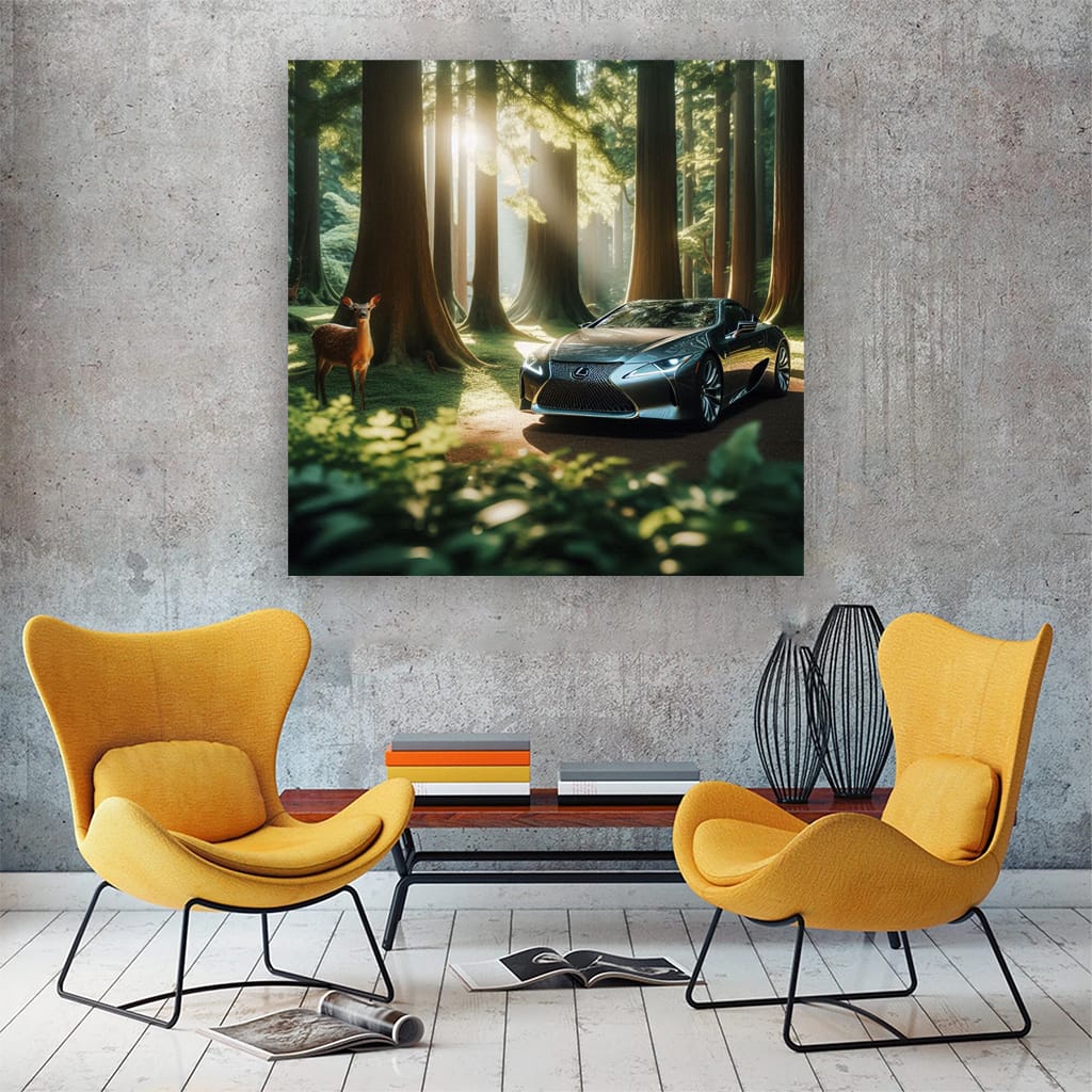 Lexus LC in Forest - Elegance Meets Performance