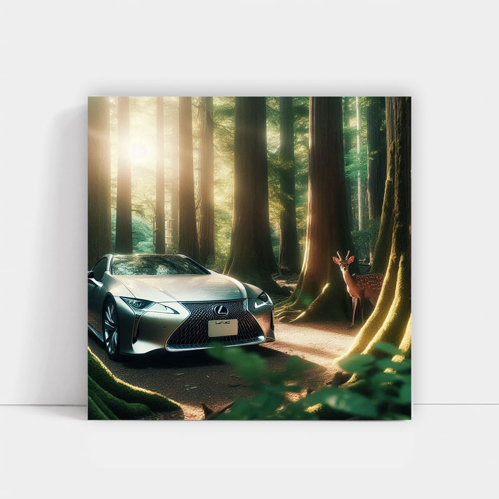 Lexus LC in Forest - Elegance Meets Power