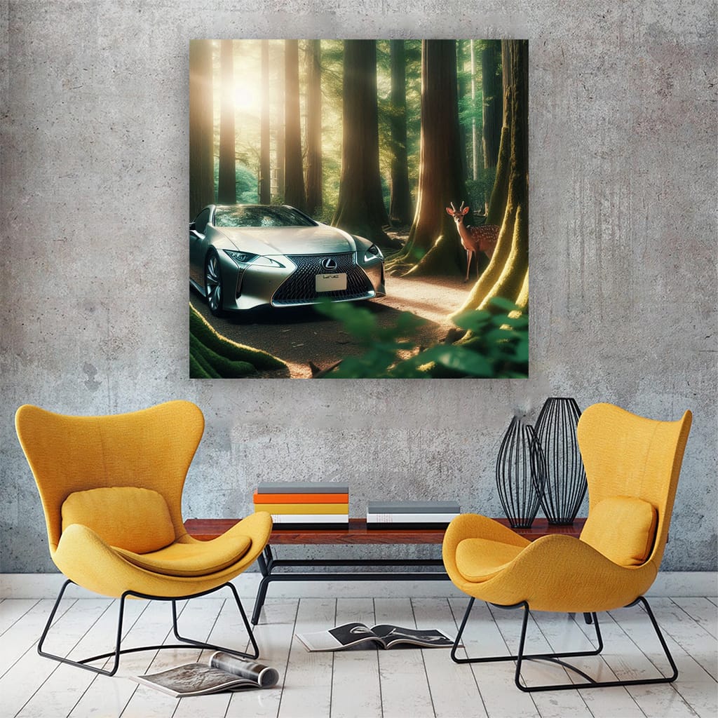 Lexus Lc Forest Wall Art