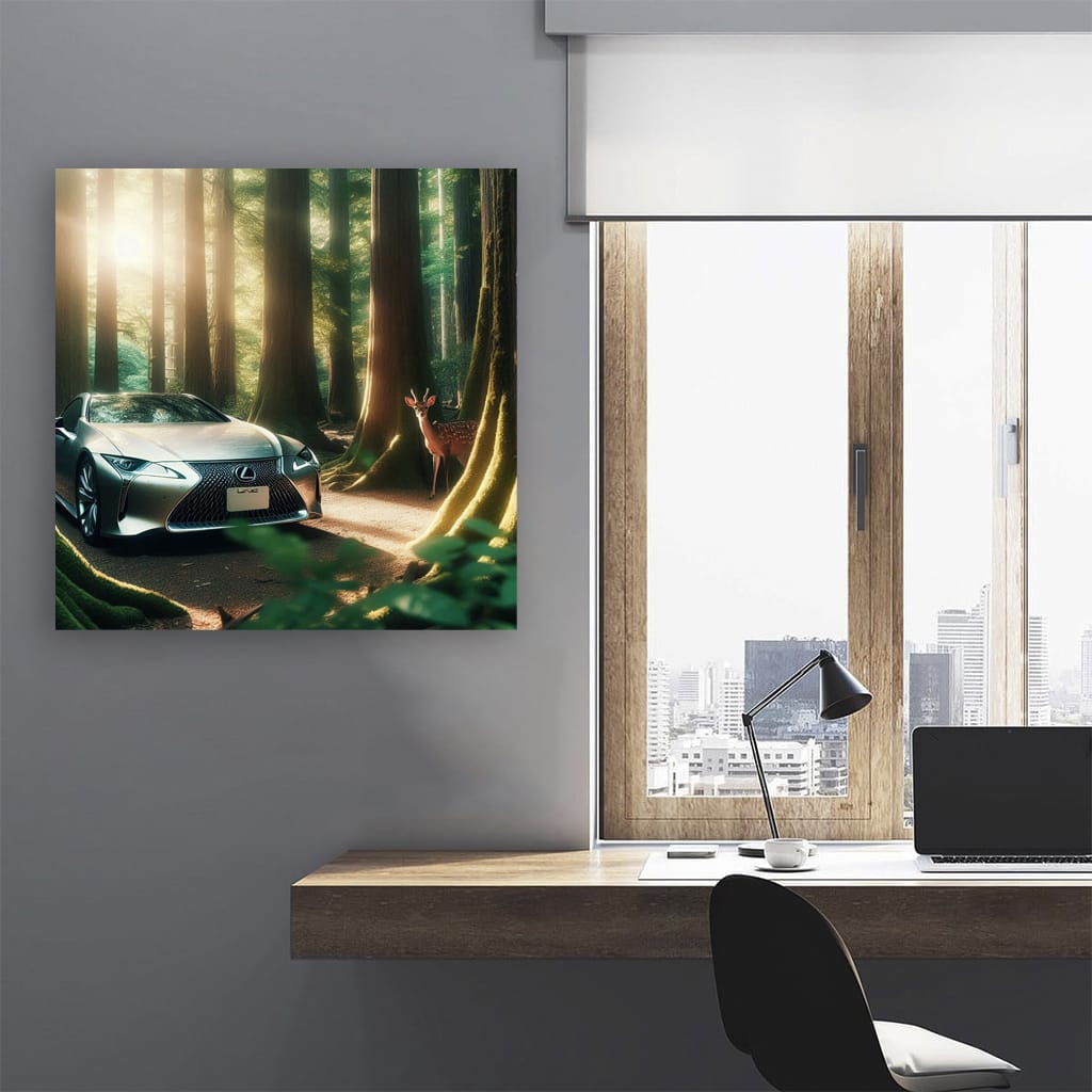 Lexus LC in Forest - Elegance Meets Power