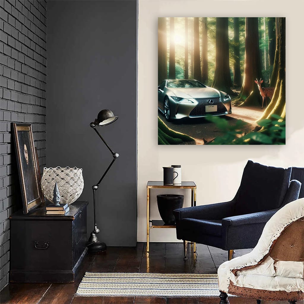 Lexus LC in Forest - Elegance Meets Power