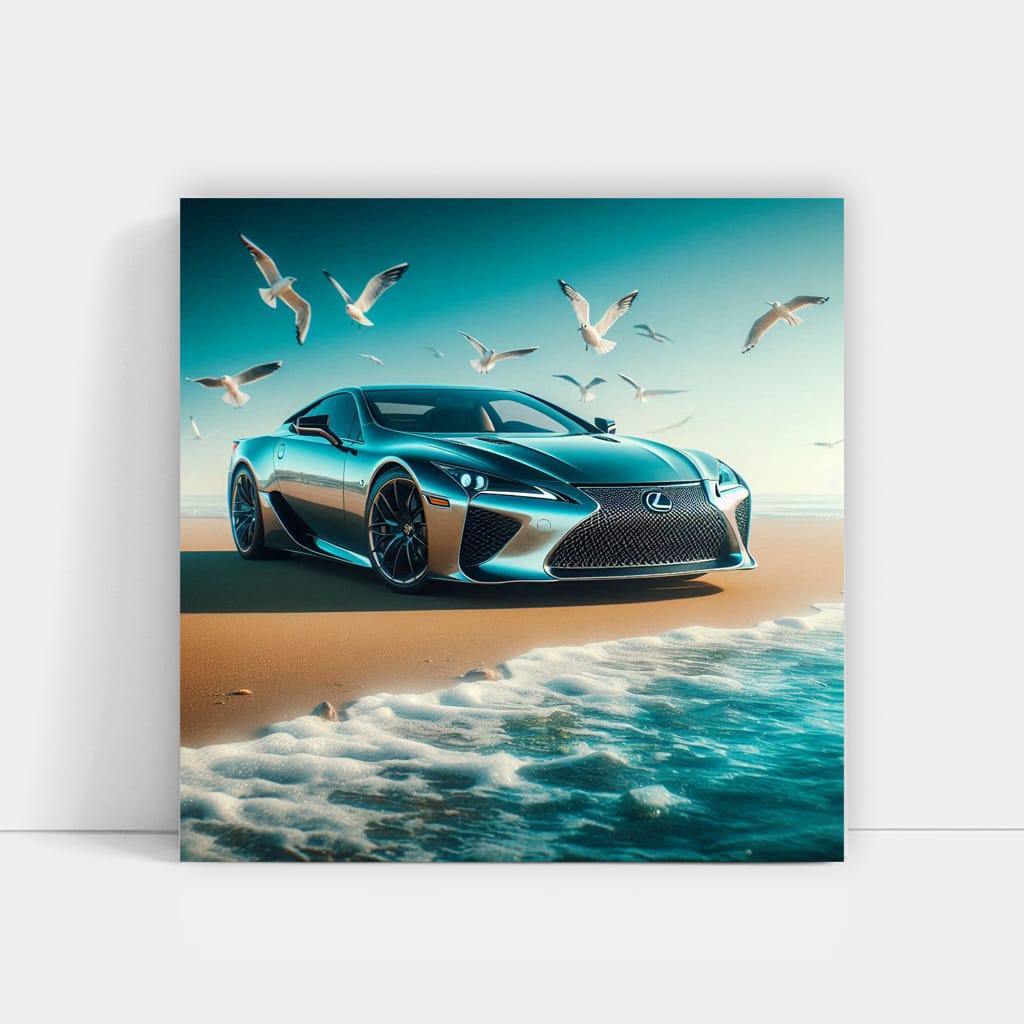 Lexus LFA on Beach - Masterpiece of Speed and Elegance