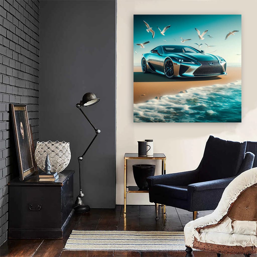 Lexus LFA on Beach - Masterpiece of Speed and Elegance