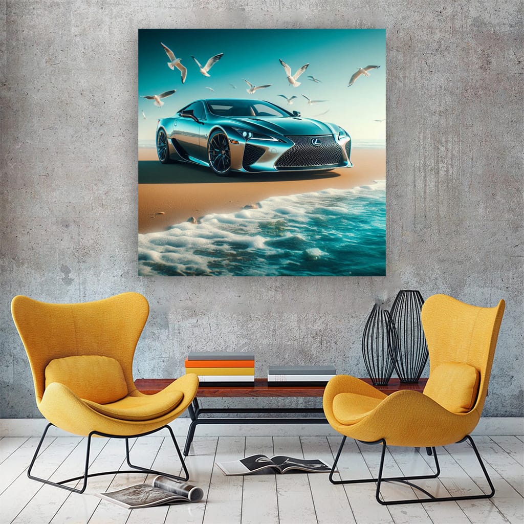 Lexus LFA on Beach - Masterpiece of Speed and Elegance