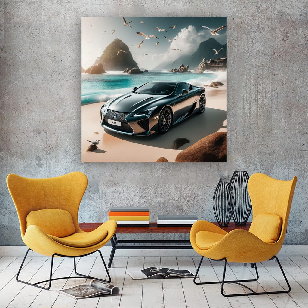 Lexus LFA on Beach - Exotic Beauty and Performance