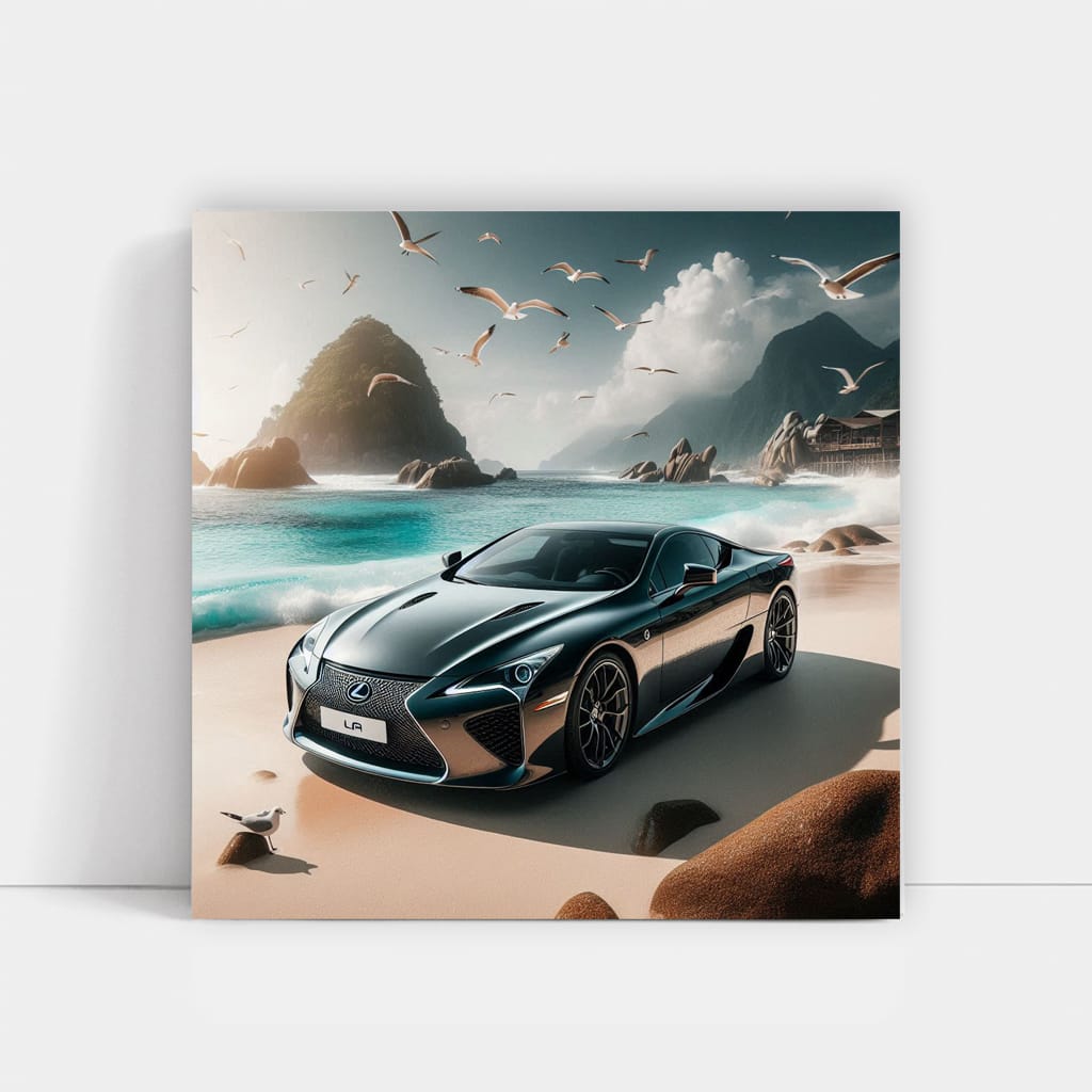 Lexus LFA on Beach - Exotic Beauty and Performance