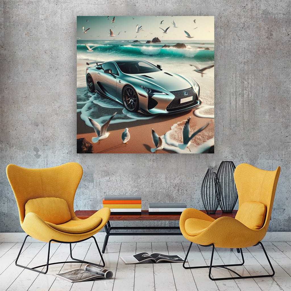 Lexus LFA on Beach: Luxury Meets Performance