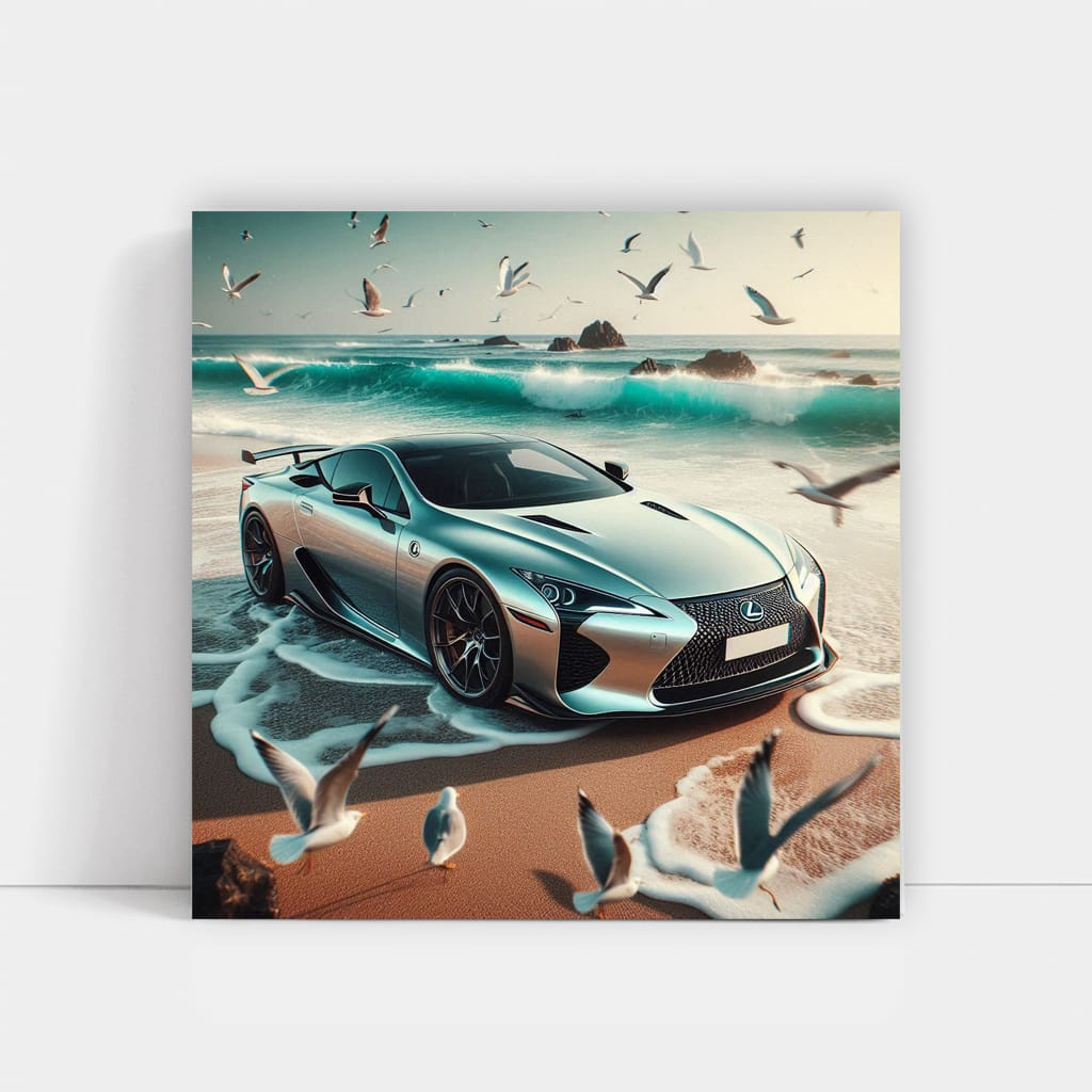 Lexus LFA on Beach: Luxury Meets Performance