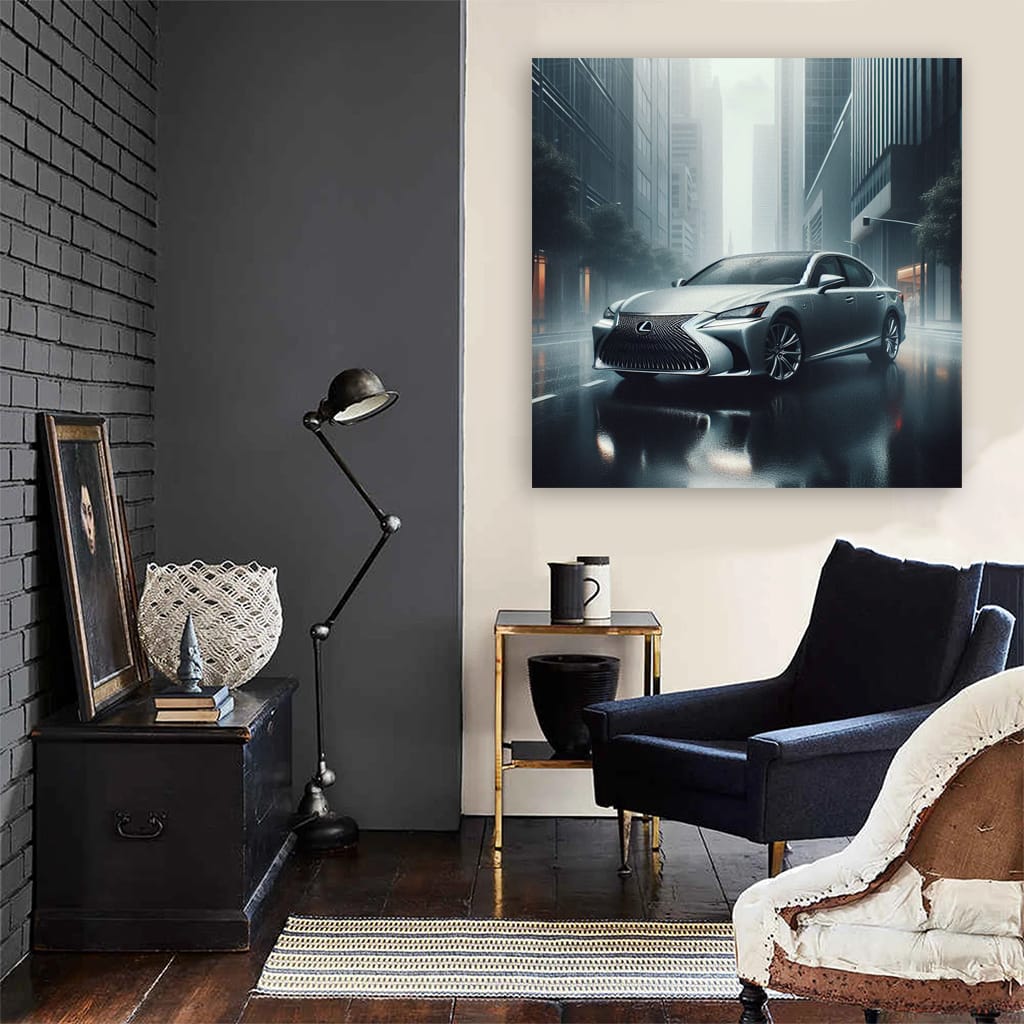 Lexus LS in Cloudy Weather - Elegance on Road