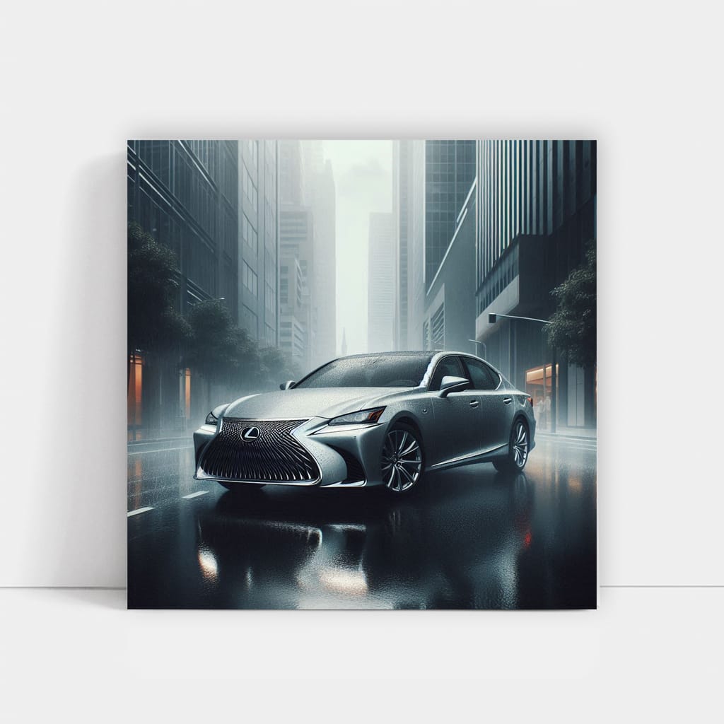 Lexus LS in Cloudy Weather - Elegance on Road