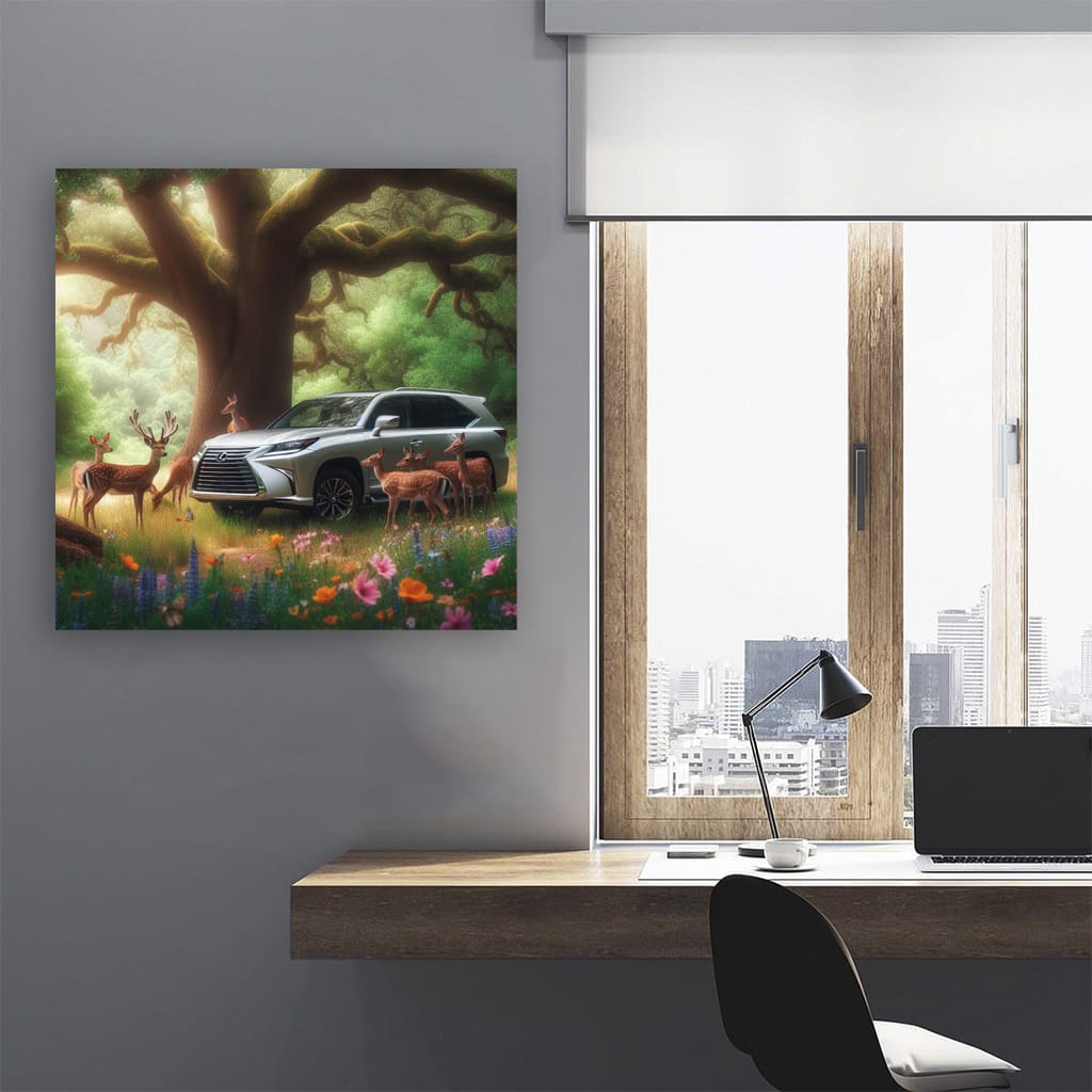 Lexus Lx Forest Wall Art