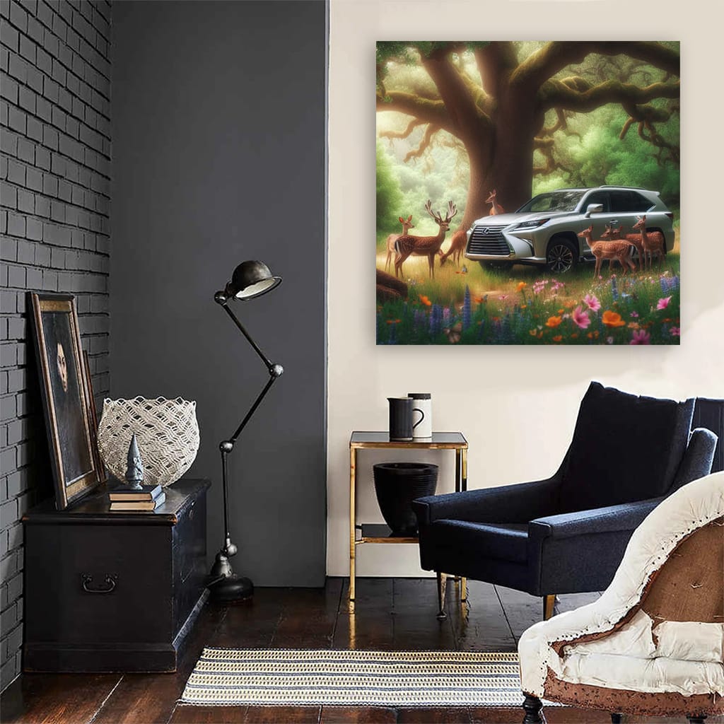 Lexus Lx Forest Wall Art