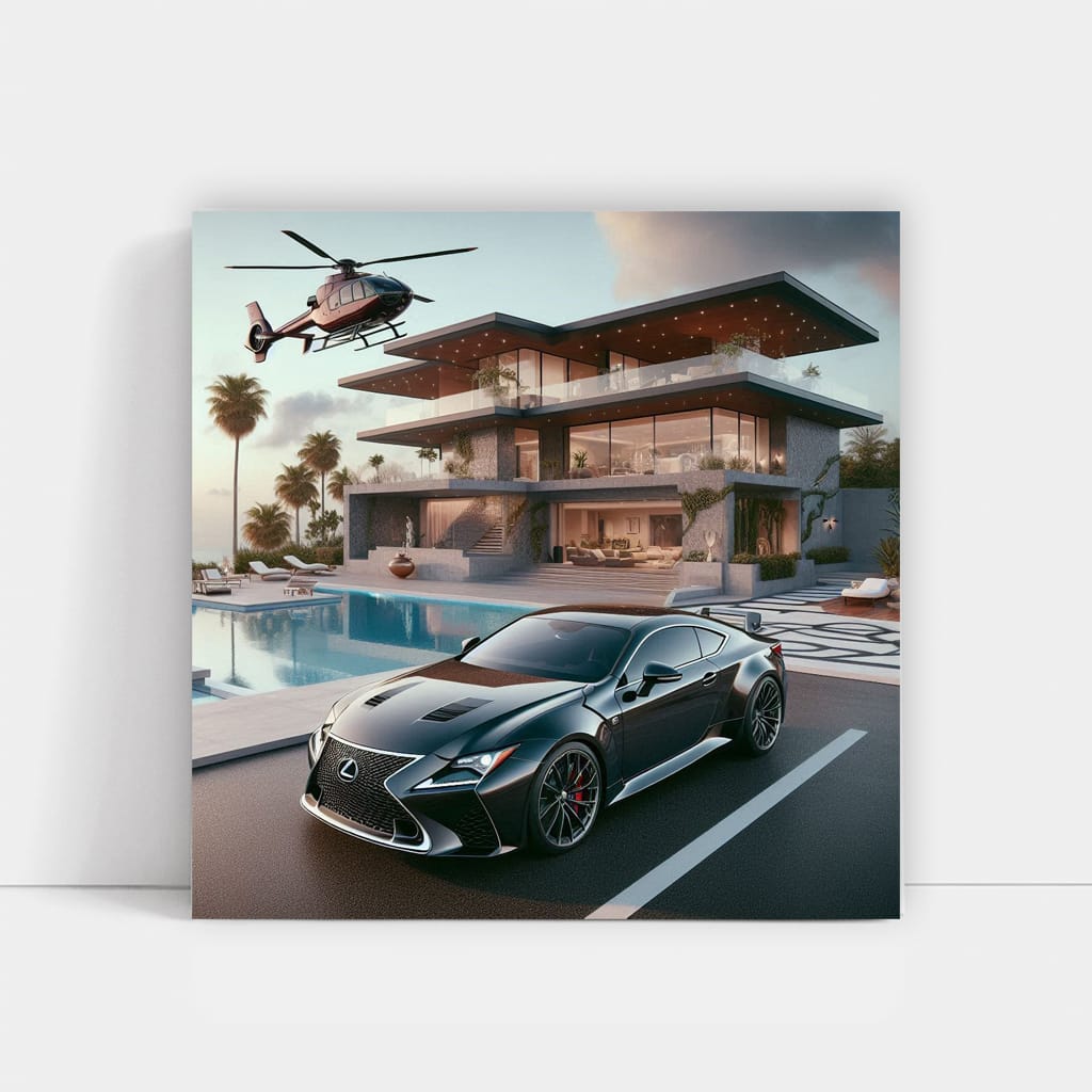 Lexus Rc Luxury Life Wall Art