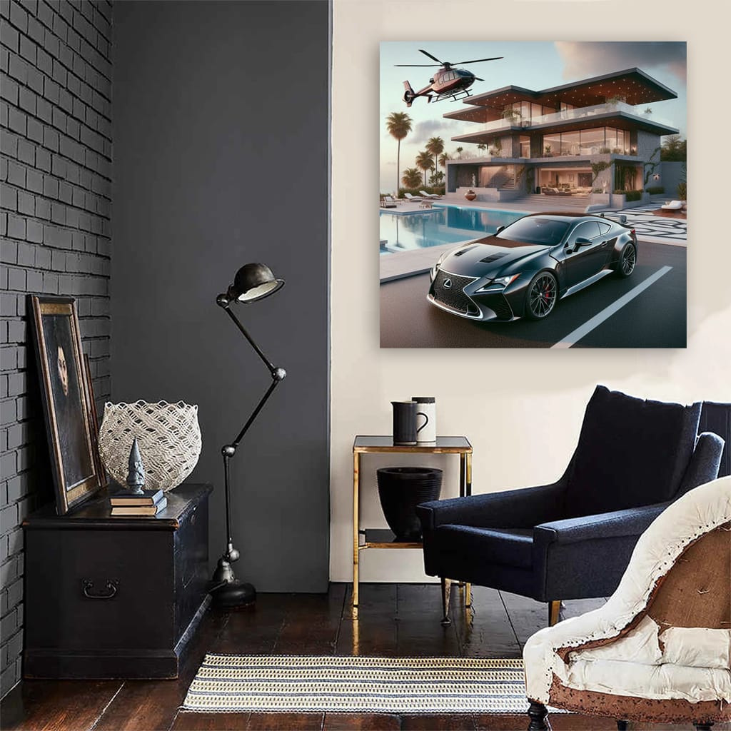 Lexus Rc Luxury Life Wall Art