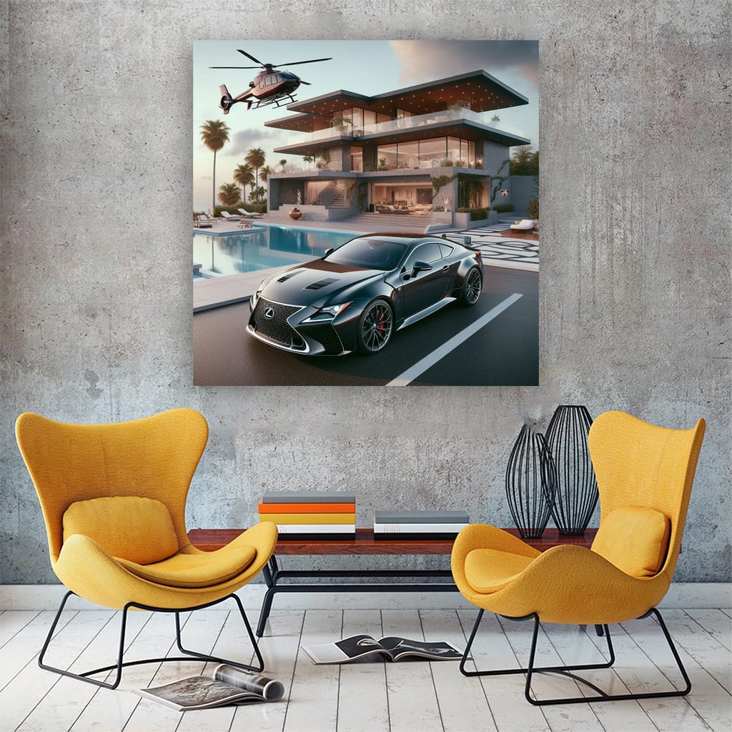 Lexus Rc Luxury Life Wall Art