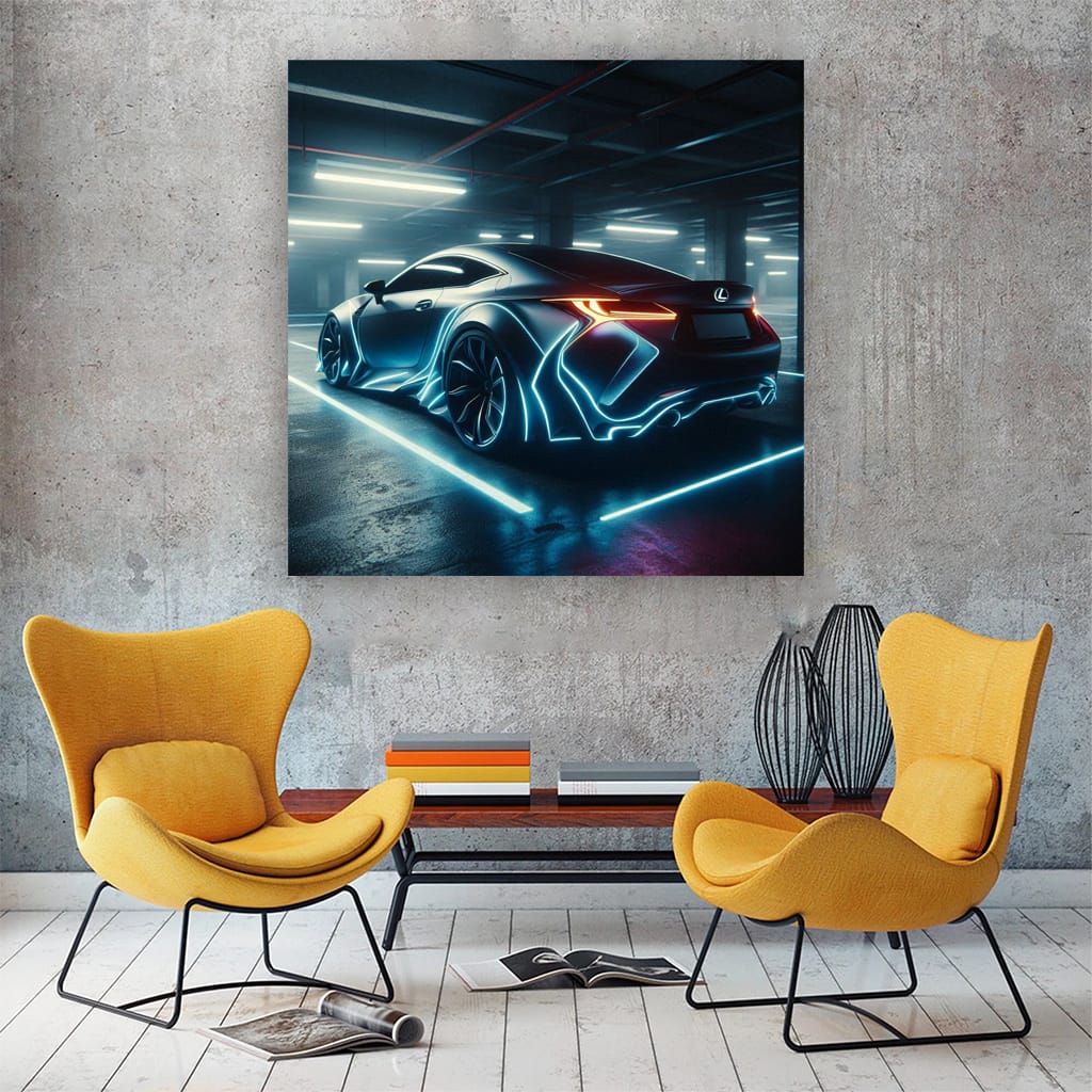 Lexus Rc Neon Wall Art