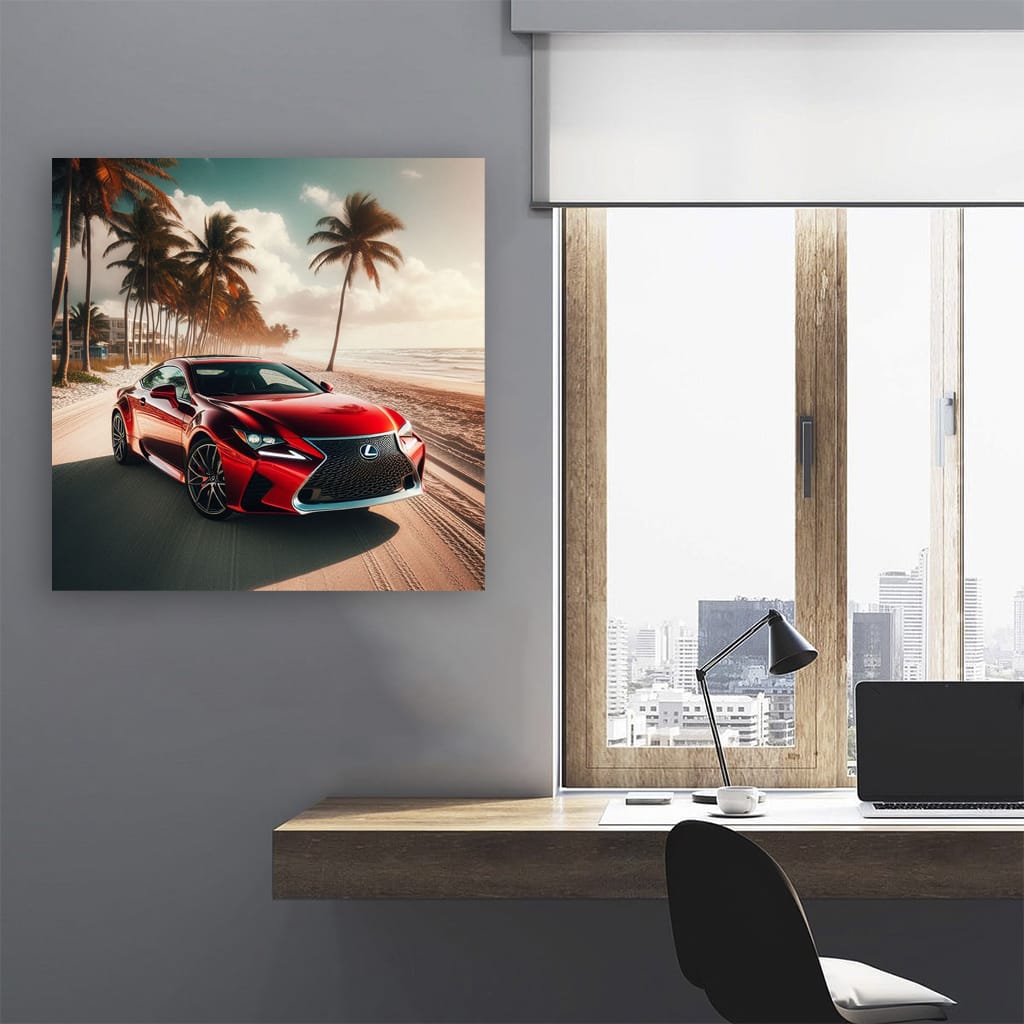 Lexus RC on Beach - Elegance Meets Adventure