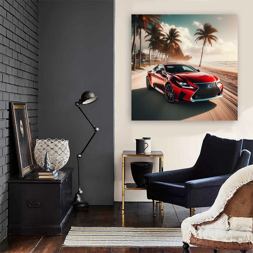 Lexus RC on Beach - Elegance Meets Adventure