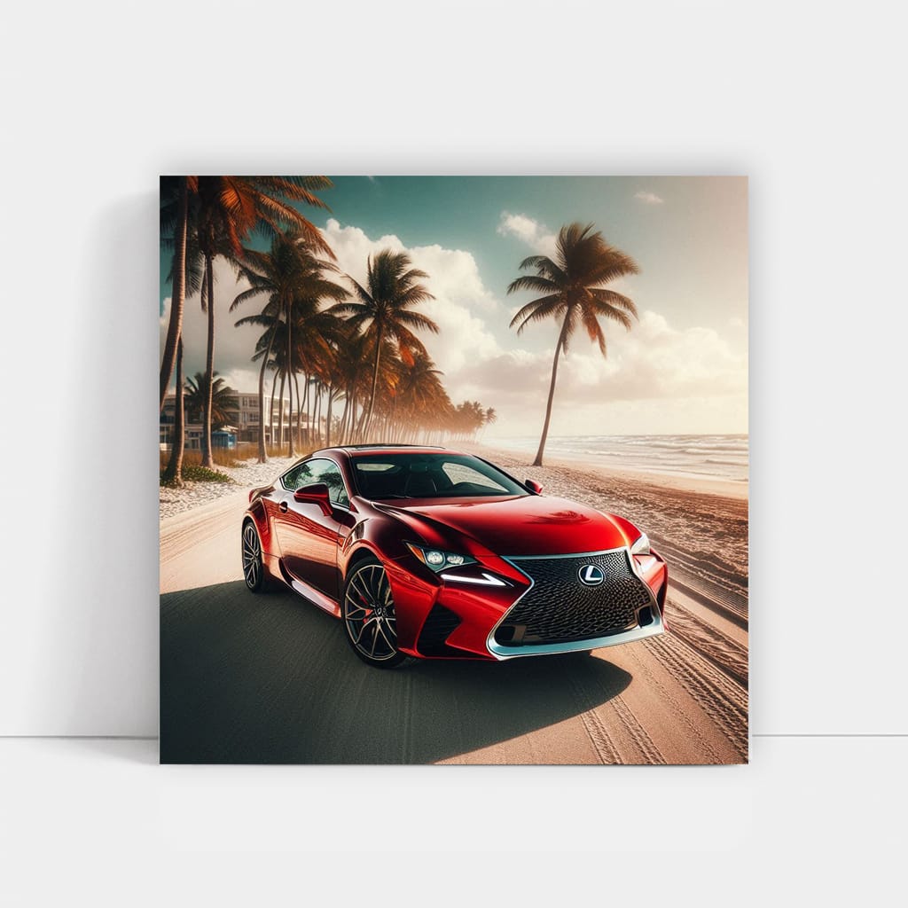 Lexus RC on Beach - Elegance Meets Adventure