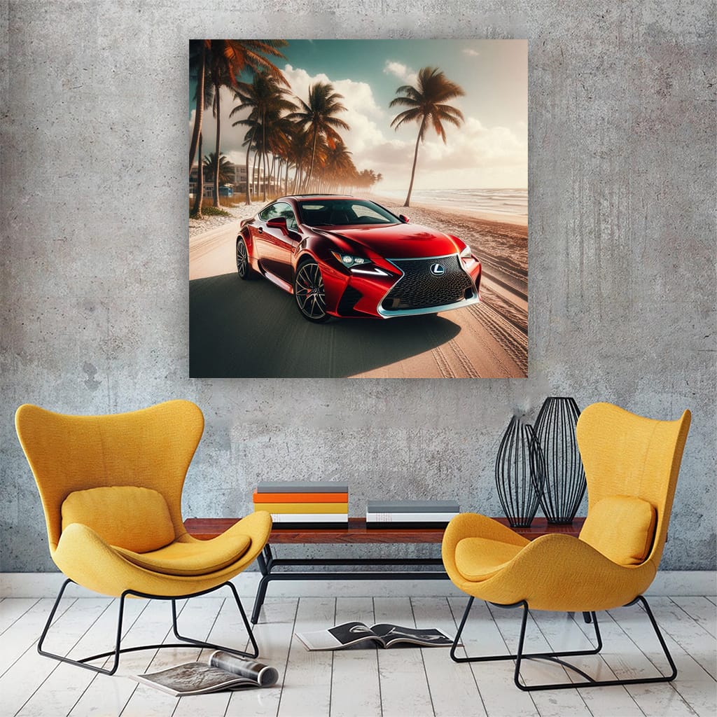 Lexus Rc On Bea Wall Art